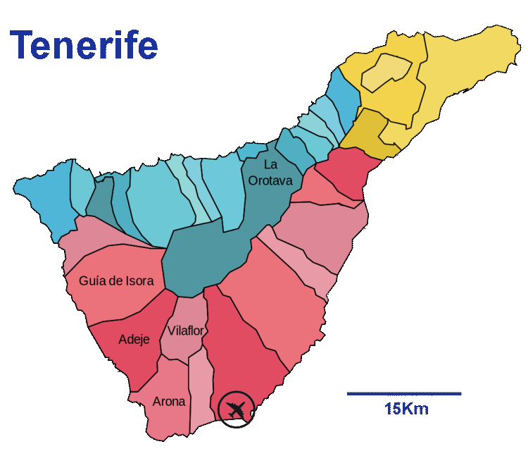 Map of Tenerife